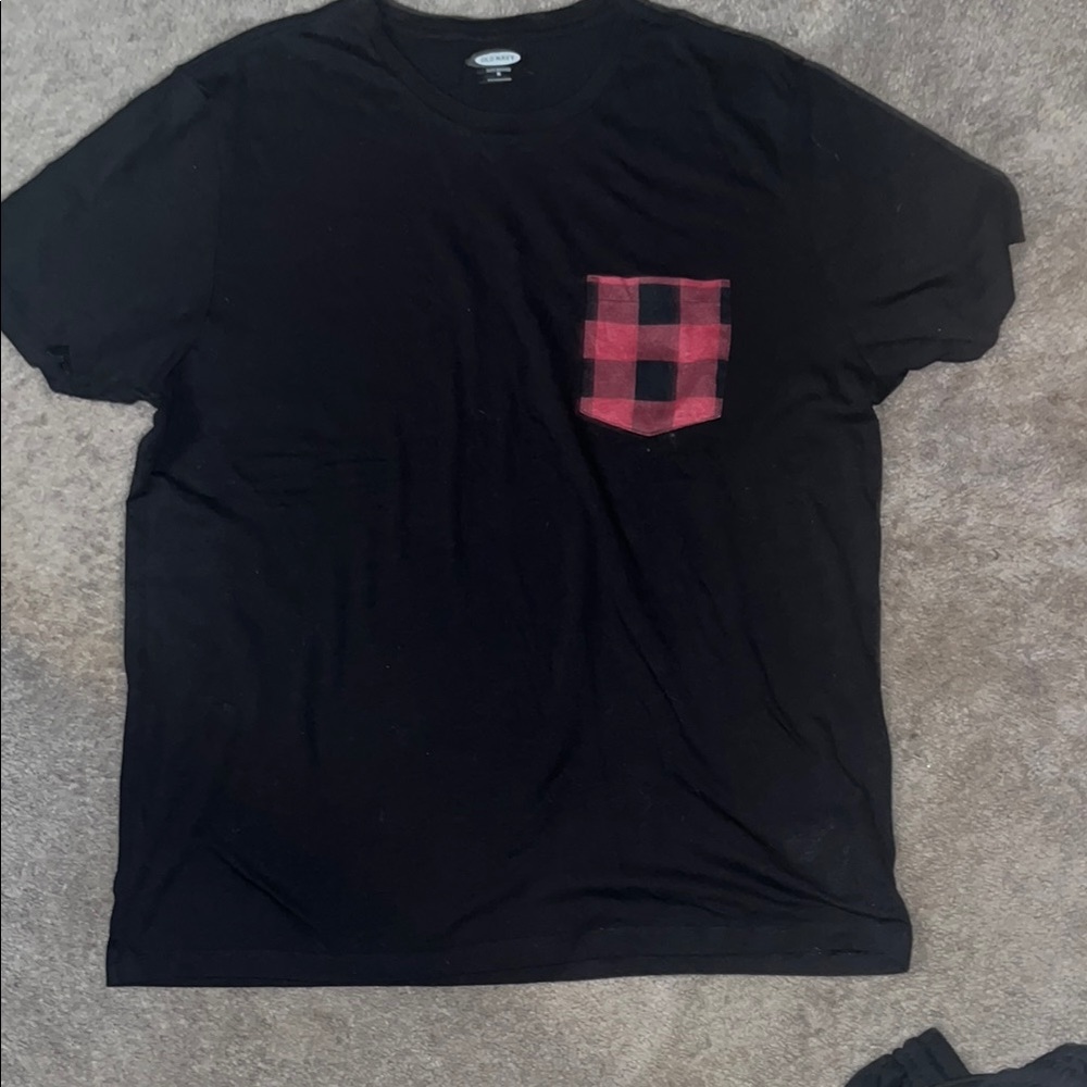 Old Navy, black and red soft washed T-shirt Size XL